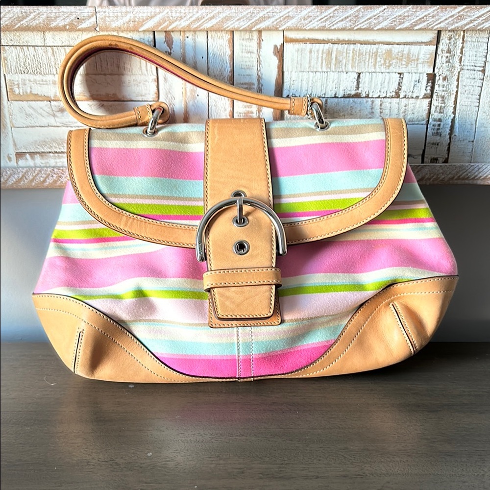 Colorful Striped Women's Bag